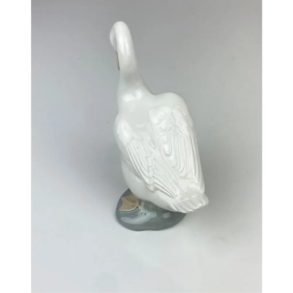 Vintage NAO Lladro Spain White Goose Duck Handmade Porcelain Figurine 1978 DT182 - Picture 4 of 6